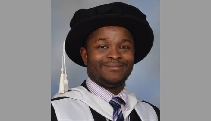 Dr. Ibrahim Adeyanju at his PhD graduation, Robert Gordon University